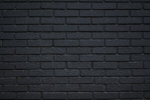 black and white brick wall